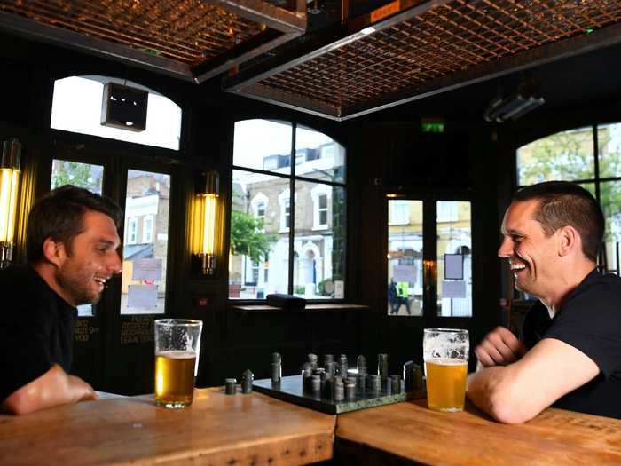 However, the two admit that it can get a little creepy being alone in an empty pub, telling Reuters it can feel like a "weird little ghost town."