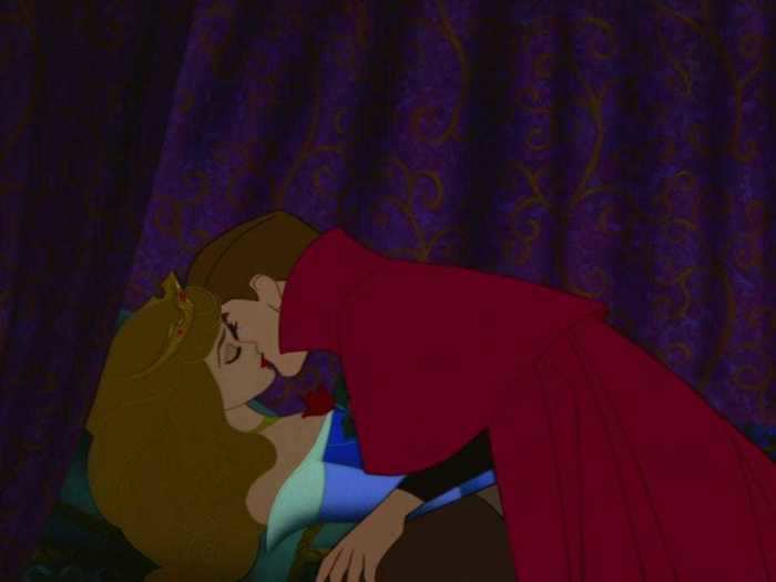 A similar kiss occurs at the climax of "Sleeping Beauty."