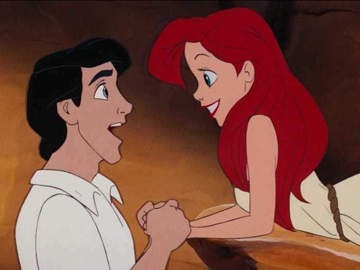 In "The Little Mermaid," Ariel gives up her voice and entire life for a man she