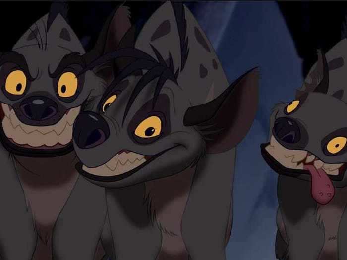 People said the treatment of the hyenas in the original "Lion King" was racist.