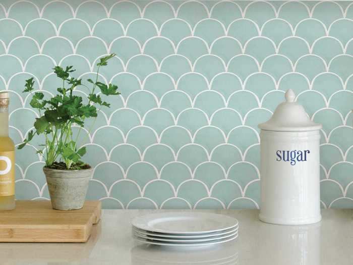 Peel-and-stick tiles to upgrade your kitchen backsplash