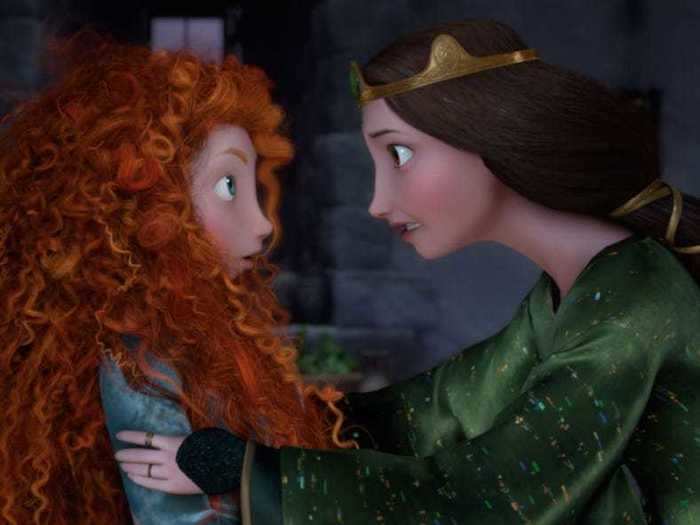 "Brave" is a rare Disney movie in which the mom lives — and has a complex relationship with her teenage daughter, Merida.