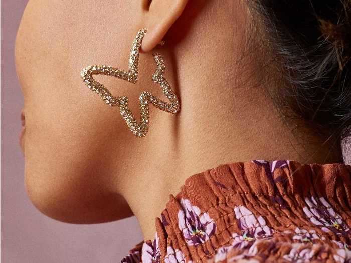 Gossamer Pavé Hoop Earrings