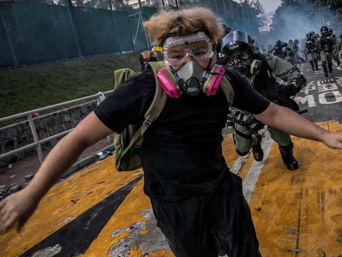 The Chinese University of Hong Kong (CUHK) and Hong Kong Polytechnic University (PolyU) became battlegrounds, and students as young as 15 years old took over campuses to barricade themselves from the police and create weapons to use against them.