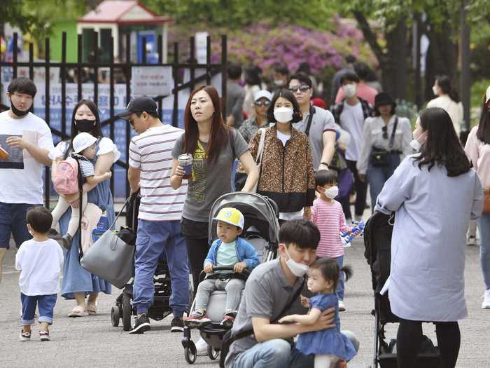 Schools in South Korea are reopening in phases, starting with high school seniors on May 13.