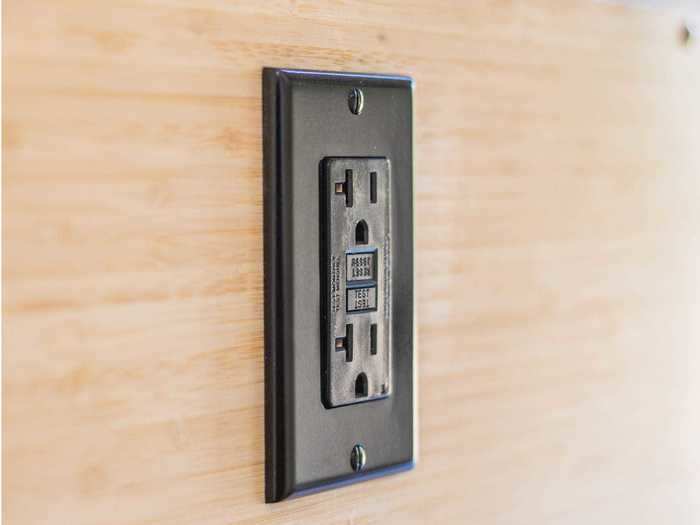 There are outlets on board to allow the customer to charge his electronics while on the go.