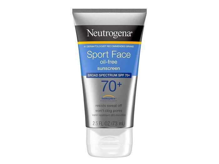 Neutrogena Sport Face Oil-Free Lotion Sunscreen with Broad Spectrum SPF 70+