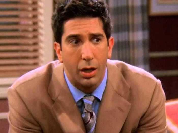 David Schwimmer played Ross Geller, a paleontologist who was obsessed with dinosaurs since he was a child.