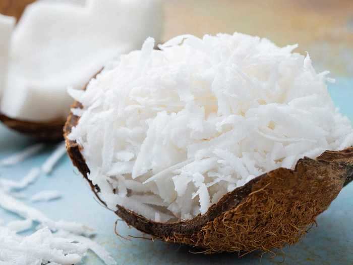 Shredded or shaved coconut is another great option.