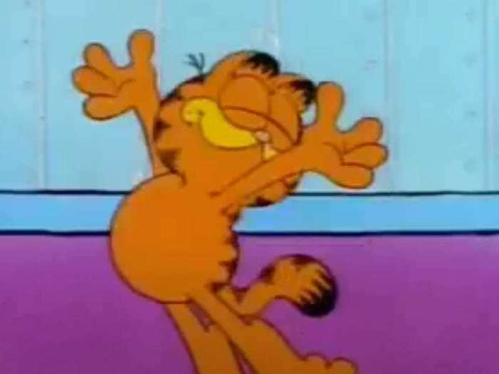 The orange tabby cat who hates Mondays made his way to television with "Garfield and Friends."