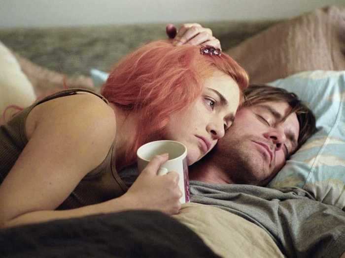 "Eternal Sunshine of the Spotless Mind" uses memory-erasing technology to explore the pain of past relationships.