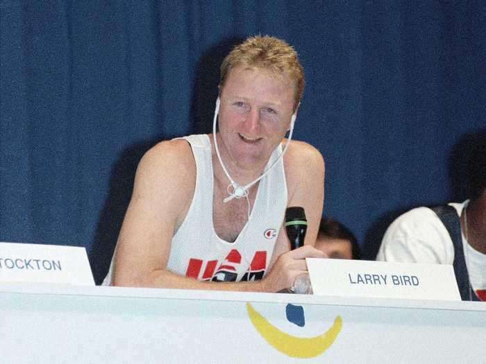 Larry Bird, like Johnson, was one of the Dream Team