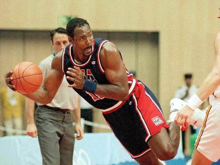 Karl Malone was third on the Dream Team in scoring, averaging 13 points per game.
