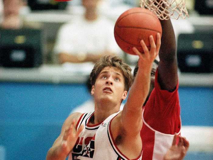 Christian Laettner was the youngest player on the Dream Team, fresh out of college.