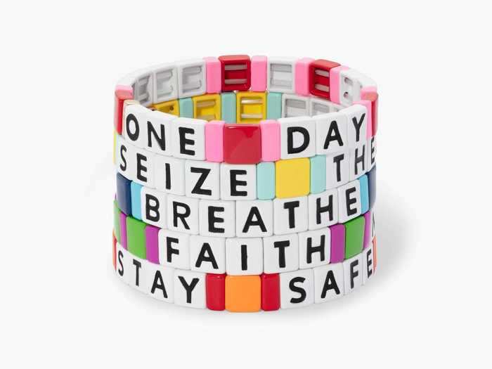 Roxanne Assoulin created five new "Remind Yourself" bracelets, and is donating a portion of the profits.