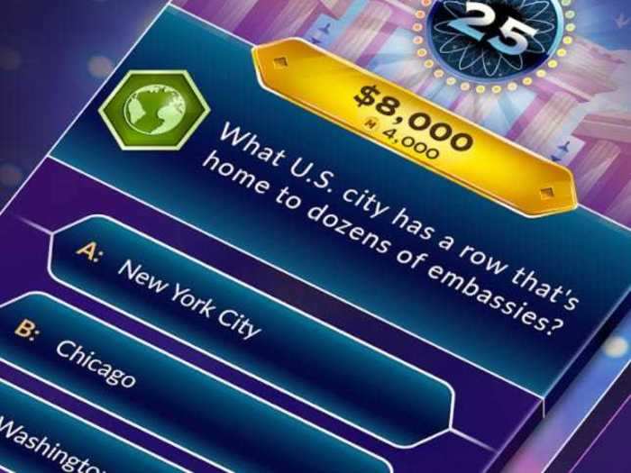 Family members can team up and compete against each other with the "Who Wants to Be a Millionaire?" app.