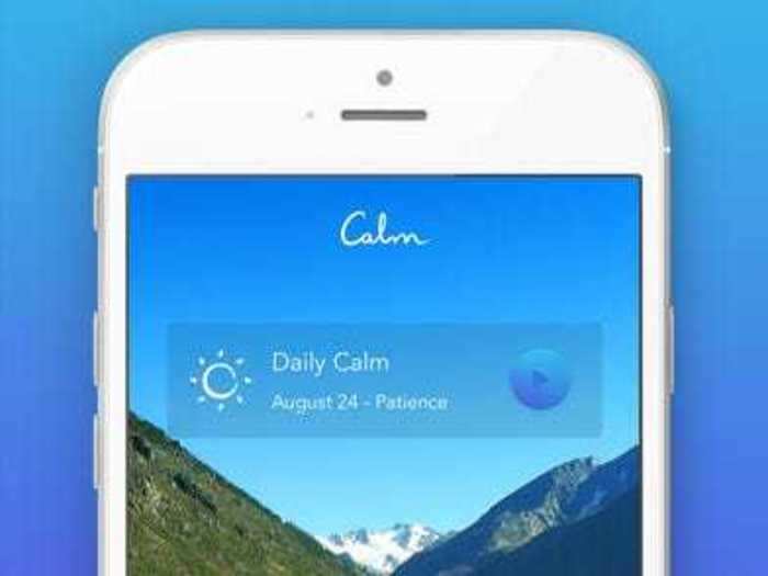 Calm is an app that helps users learn the basics of mindfulness and meditation.