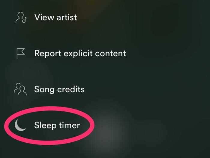 Spotify has a sleep timer that turns any playlist or album into a helpful sleep aid.