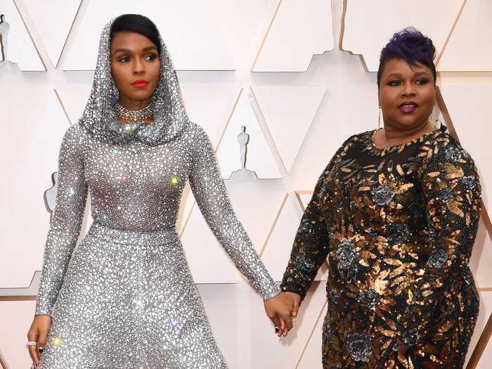 Singer and Oscars performer Janelle Monae also had her mom by her side at this year