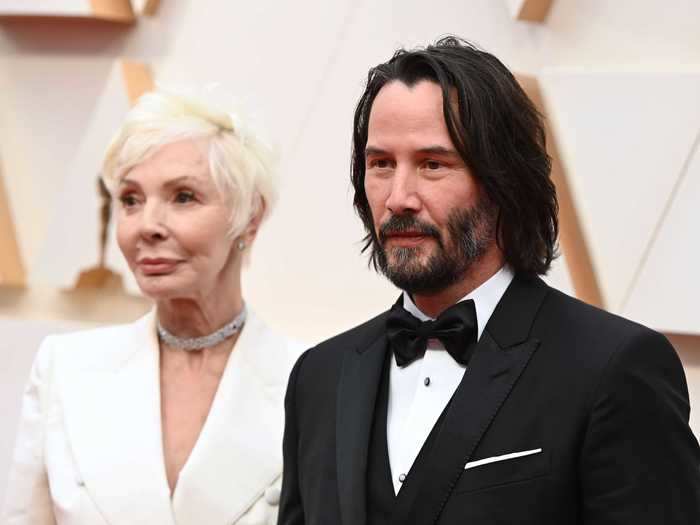 Keanu Reeves brought his mother, who was briefly mistaken for his girlfriend.