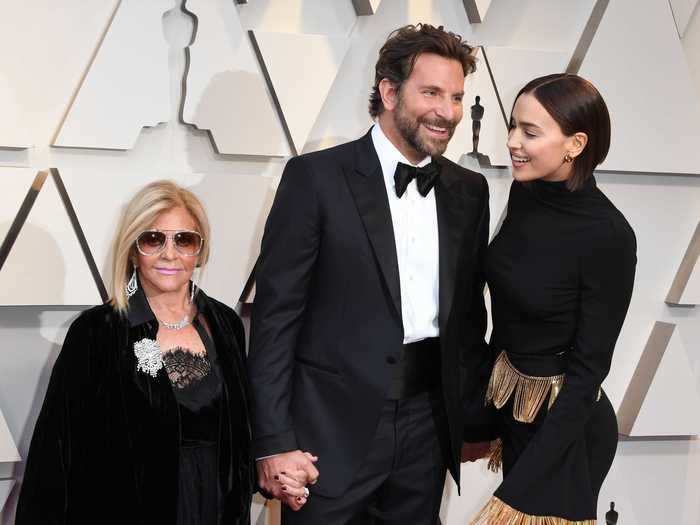 Bradley Cooper brought his mom and then girlfriend, Irina Shayk, to last year