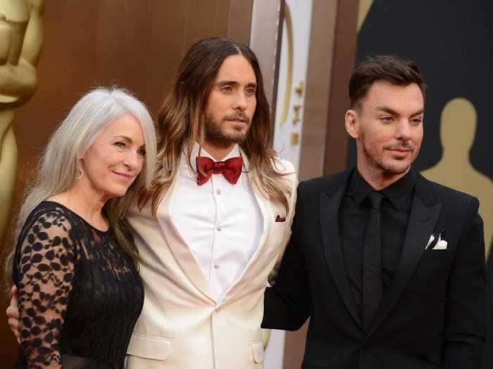 Jared Leto, who won Best Supporting Actor for the same film as McConaughey, brought his mother and brother to the awards.