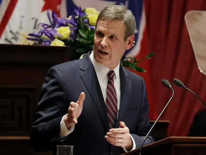 Tennessee Gov. Bill Lee asked residents to stay home under a "safer at home" order to slow the virus