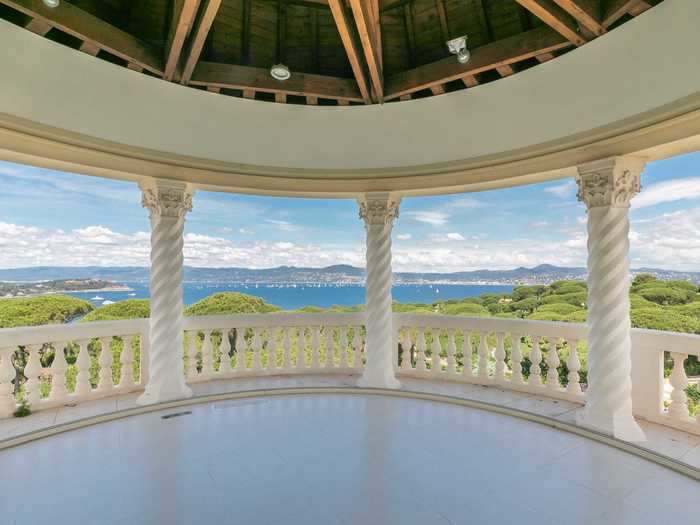 The tower offers sweeping views of the property