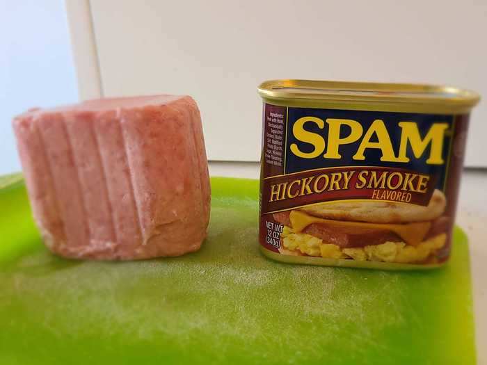 The hickory-smoke-flavored Spam wasn