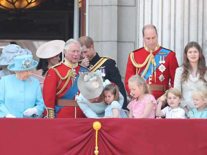 She came to the rescue when Princess Charlotte took a tumble on the balcony of Buckingham Palace.