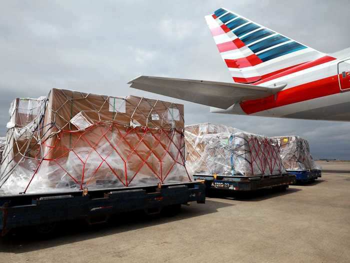 The big four US airlines - American, Delta, Southwest, and United- have all begun flying cargo-only flights to bring in some revenue as passenger sales have plummeted.