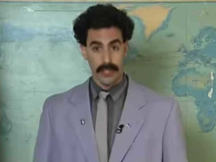 "Borat: Cultural Learnings of America for Make Benefit Glorious Nation of Kazakhstan" (2006) is a mockumentary about American culture.