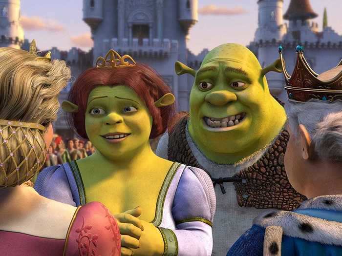 Shrek struggles to impress his in-laws in "Shrek 2" (2004).