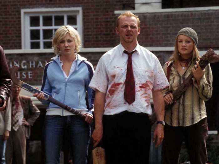 "Shaun of the Dead" (2004) is a zombie-apocalypse film with a comedic edge.