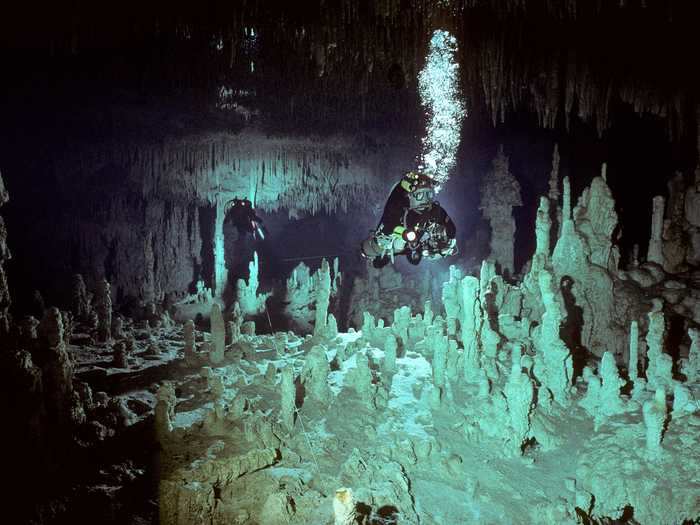 The Gran Cenote cave in Mexico is part of the longest underwater cave system in the world.