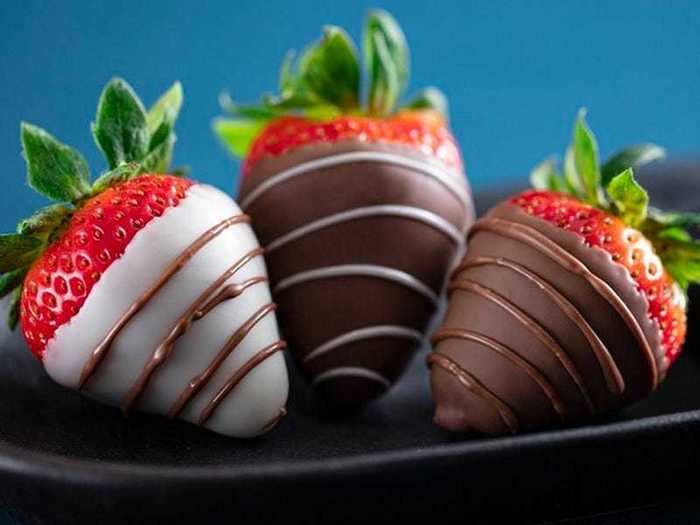 Classic chocolate-covered strawberries