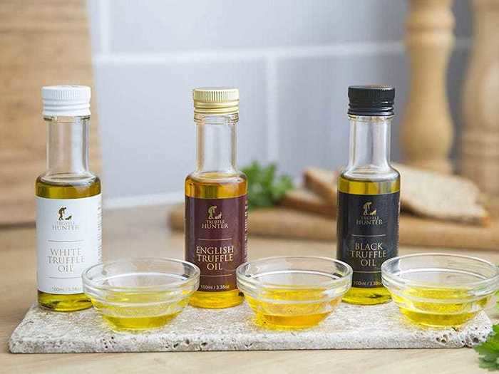 A trio of truffle oil