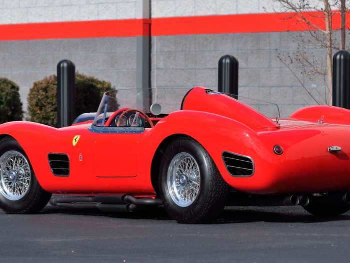 The most vintage-looking car of the collection is a professionally built replica of a 1959 Barchetta.