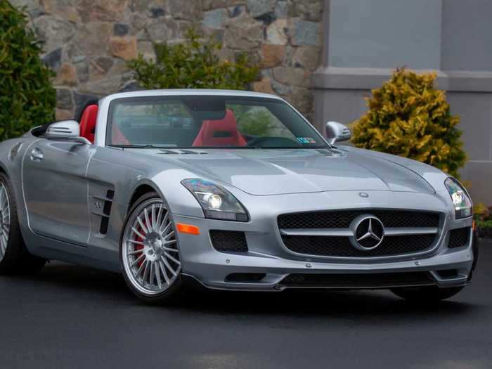 The 2012 Mercedes-Benz SLS AMG Roadster is the convertible version of the SLS Coupe.