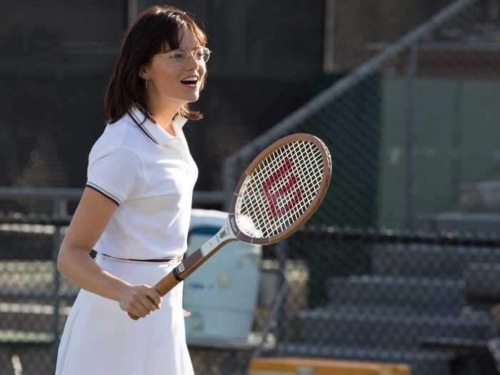 Emma Stone gained 15 pounds of muscle to transform into a tennis legend for "Battle of the Sexes."