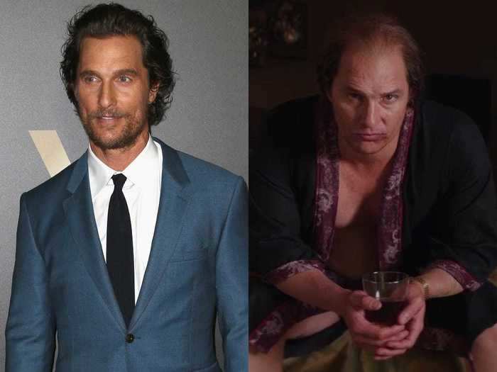 Matthew McConaughey said he ate pizza all the time to gain 47 pounds for his role in "Gold."