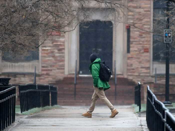 Although it never fully shut down its campus, more than 90% of the 8,598 students living in Boulder campus dorms moved out.