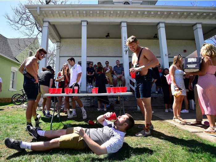 But across the street in off-campus housing, college seniors came out in full force the day they were supposed to graduate. Local police told The Denver Post there were at least six graduation parties with 20 or more people on University Hill Thursday.