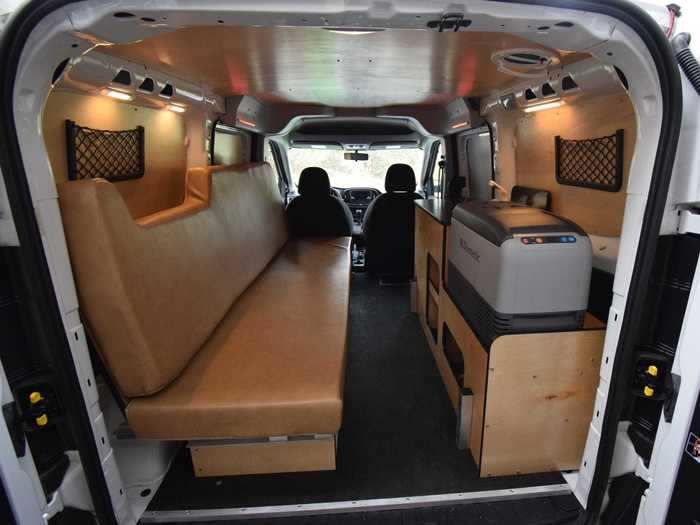 The flooring of the van has also been upgraded to a slip-resistant Hexa-Grip floor.