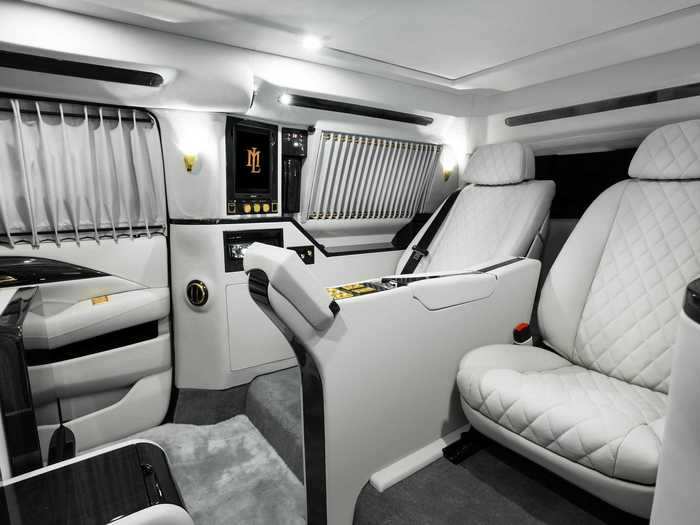 The super-luxurious Sky Captain, as its name might suggest, looks just like a private jet on the inside.