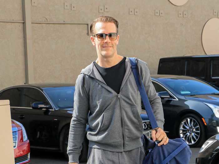 James Van Der Beek was photographed sporting grey sweats in 2019.