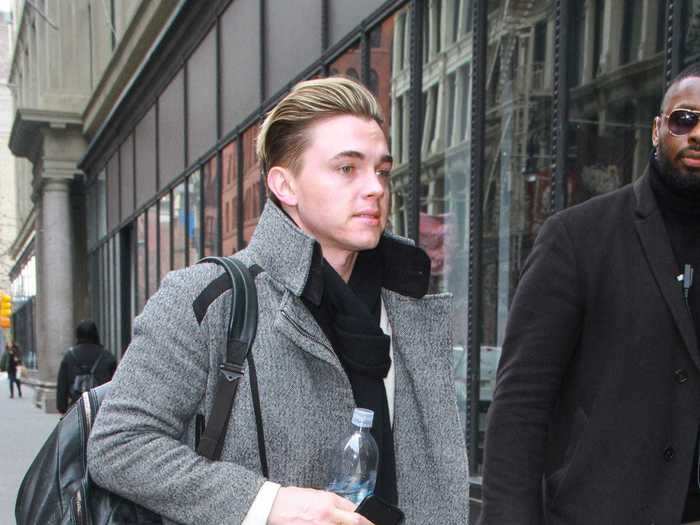 In New York City, Jesse McCartney was photographed in his sweats.