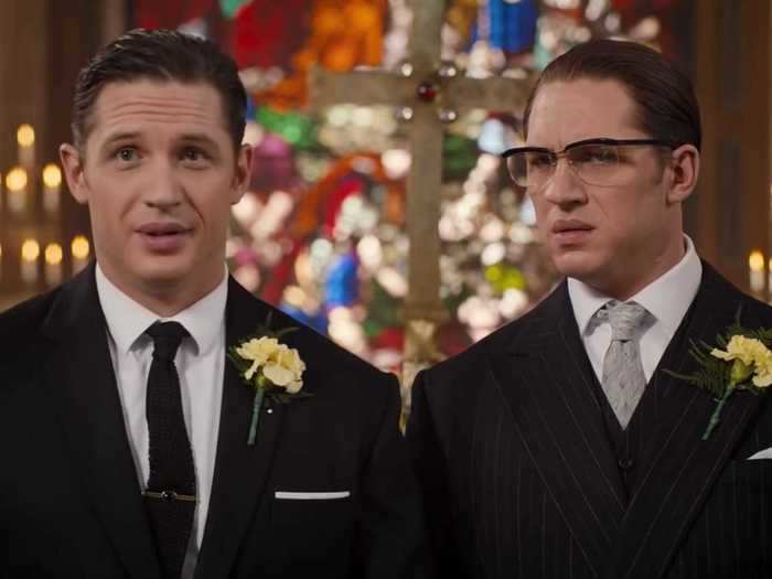 Tom Hardy played dangerous twins named Ronald and Reginald Kray in 2015