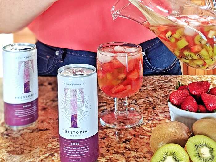 4. Strawberry Kiwi Rosè Sangria