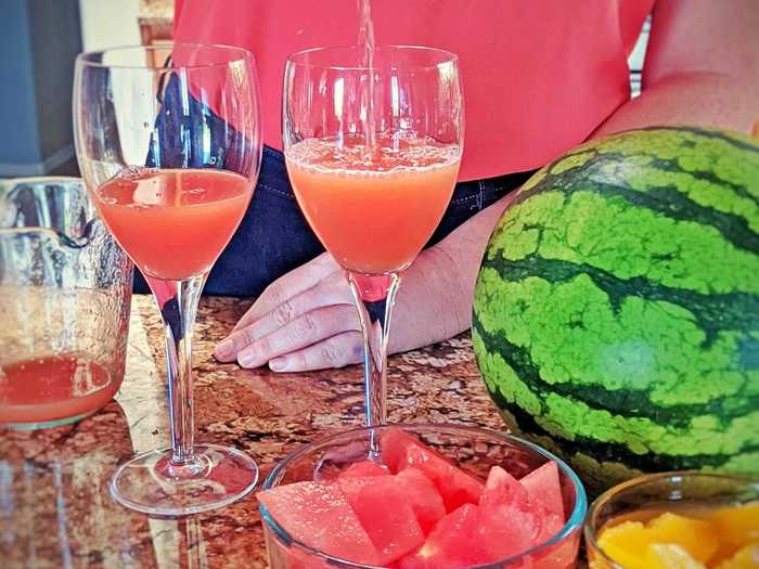 5. Watermelon Rosé Bellini